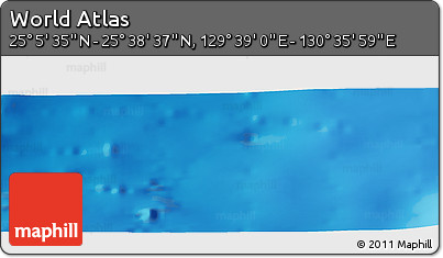 Physical Panoramic Map of the Area around 25° 22' 6" N, 130° 7' 30" E