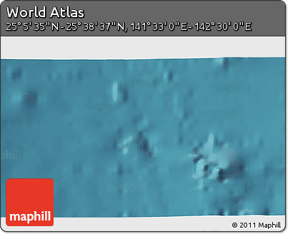 Satellite 3D Map of the Area around 25° 22' 6" N, 142° 1' 30" E
