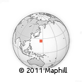 Outline Map of the Area around 25° 22' 6" N, 145° 25' 30" E, rectangular outline