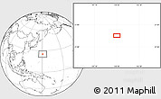 Blank Location Map of the area around 25° 22' 6" N, 150° 31' 30" E