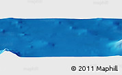 Shaded Relief Panoramic Map of the area around 25° 22' 6" N, 152° 13' 29" E