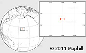 Blank Location Map of the area around 25° 22' 6" N, 168° 13' 29" W