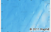 Physical Map of the area around 25° 22' 6" N, 16° 55' 29" W