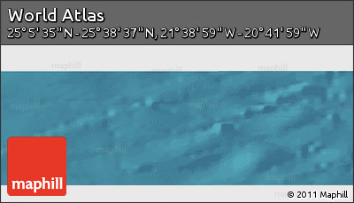 Satellite Panoramic Map of the Area around 25° 22' 6" N, 21° 10' 29" W