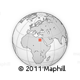 Outline Map of the Area around 25° 22' 6" N, 28° 7' 30" E, rectangular outline