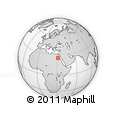 Outline Map of the Area around 25° 22' 6" N, 31° 31' 29" E, rectangular outline
