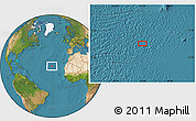 Satellite Location Map of the area around 25° 22' 6" N, 31° 22' 30" W