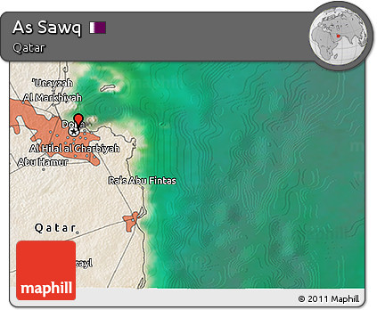 Satellite 3D Map of As Sawq