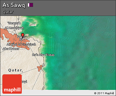 Satellite 3D Map of As Sawq