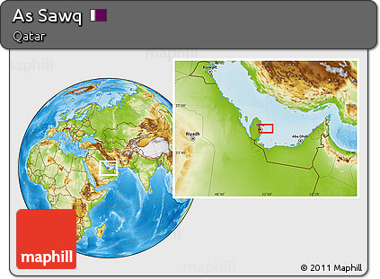 Physical Location Map of As Sawq