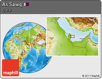 Physical Location Map of As Sawq