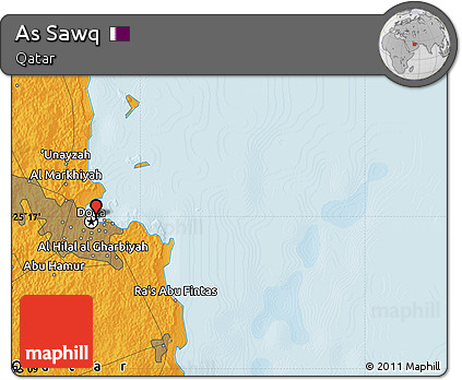 Political Map of As Sawq
