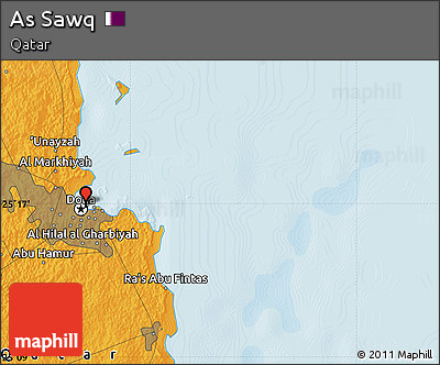Political Map of As Sawq