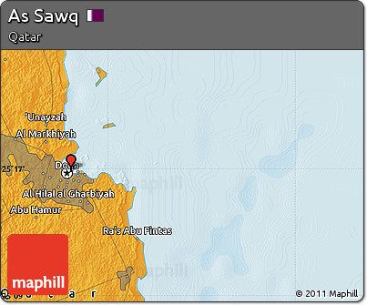 Political Map of As Sawq