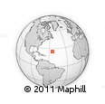 Outline Map of the Area around 25° 22' 6" N, 54° 19' 30" W, rectangular outline