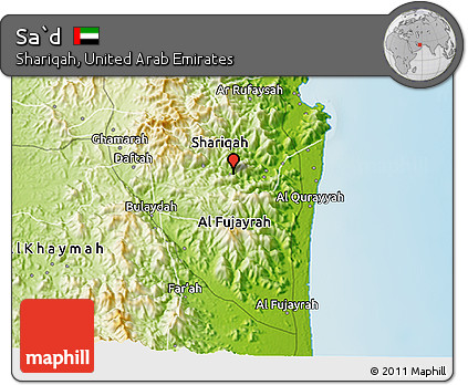 Physical 3D Map of Sa`d