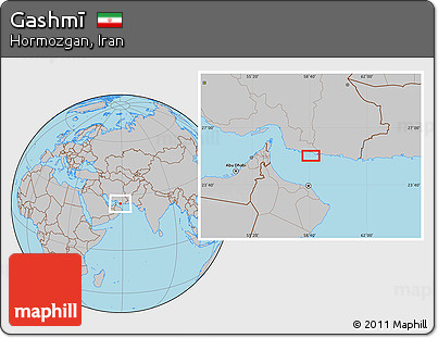 Gray Location Map of Gashmī