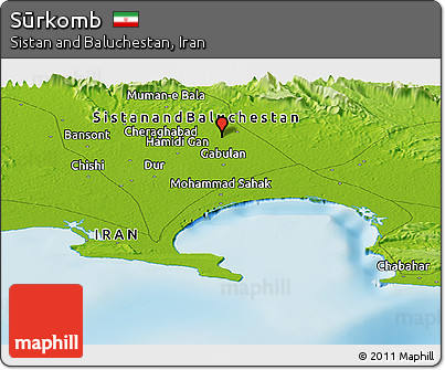 Physical Panoramic Map of Sūrkomb