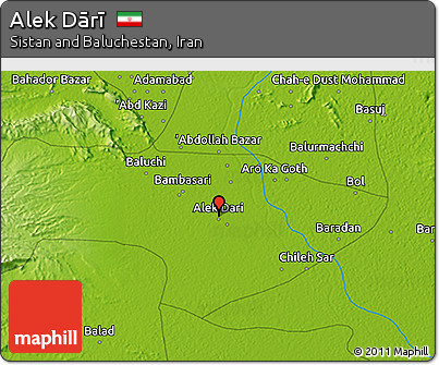Physical 3D Map of Alek Dārī