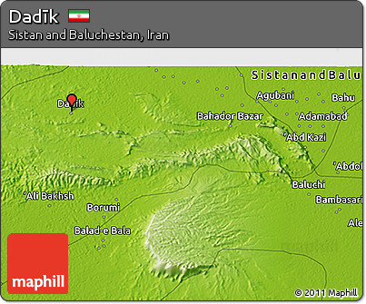 Physical 3D Map of Dadīk