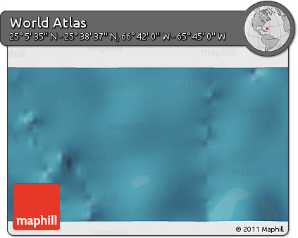 Satellite 3D Map of the Area around 25° 22' 6" N, 66° 13' 29" W