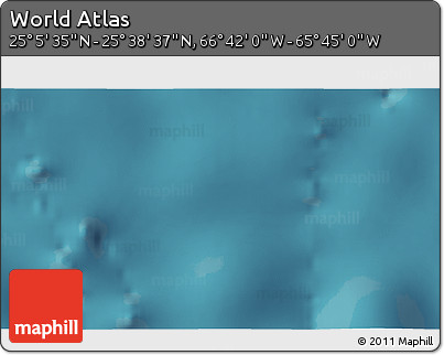 Satellite 3D Map of the Area around 25° 22' 6" N, 66° 13' 29" W
