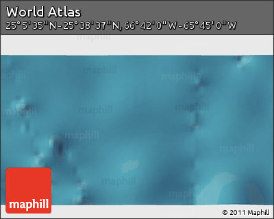 Satellite 3D Map of the Area around 25° 22' 6" N, 66° 13' 29" W