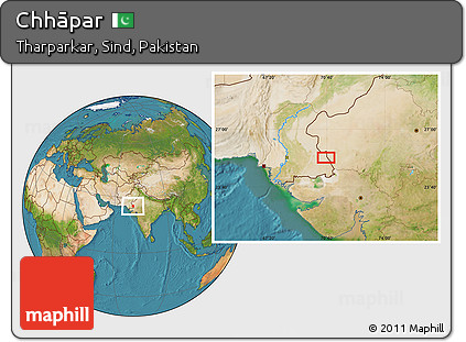 Satellite Location Map of Chhāpar