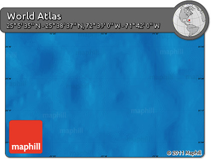Physical Map of the Area around 25° 22' 6" N, 72° 10' 30" W