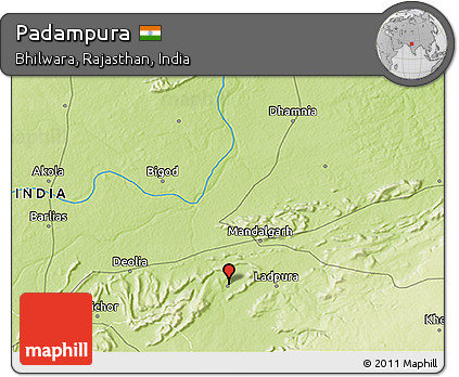 Physical 3D Map of Padampura