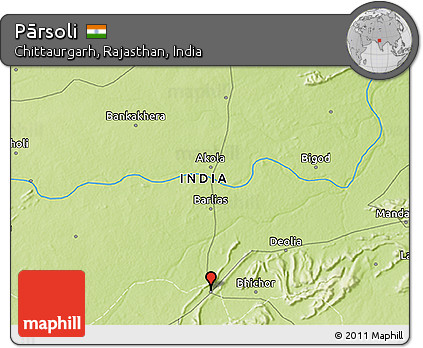 Physical 3D Map of Pārsoli