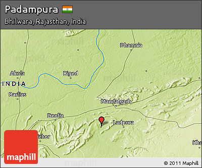 Physical 3D Map of Padampura