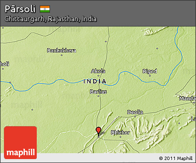Physical 3D Map of Pārsoli