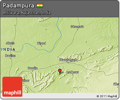 Physical 3D Map of Padampura