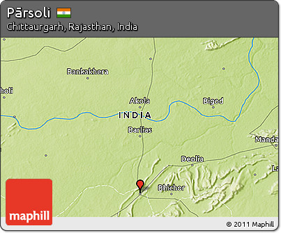 Physical 3D Map of Pārsoli