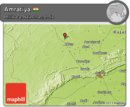 Physical 3D Map of Amratiya