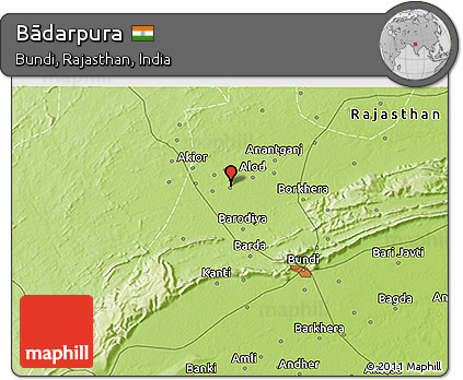 Physical 3D Map of Bādarpura
