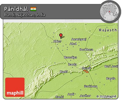 Physical 3D Map of Pānīdhāl