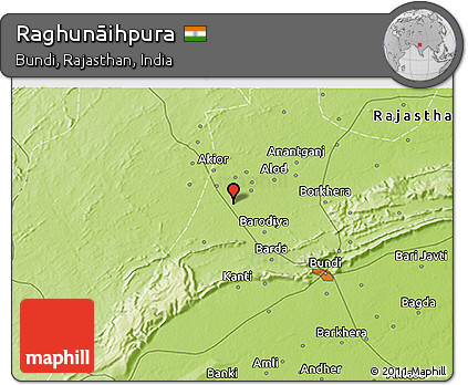 Physical 3D Map of Raghunāihpura