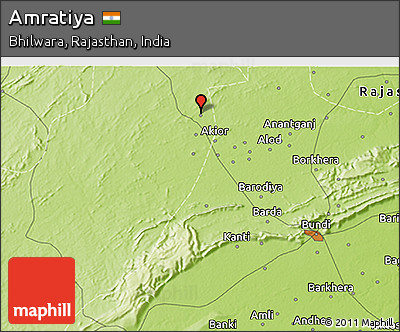 Physical 3D Map of Amratiya