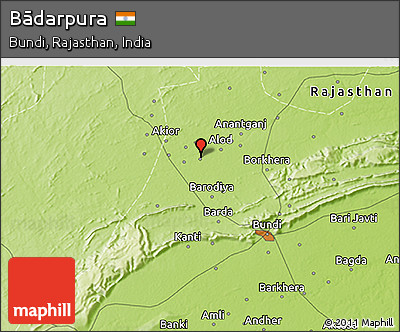 Physical 3D Map of Bādarpura