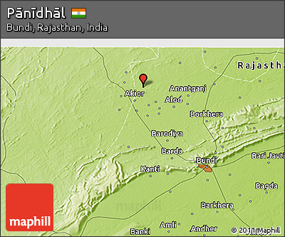 Physical 3D Map of Pānīdhāl