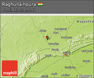 Physical 3D Map of Raghunāihpura
