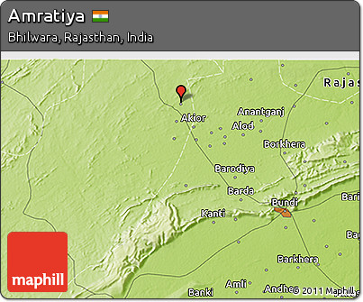 Physical 3D Map of Amratiya