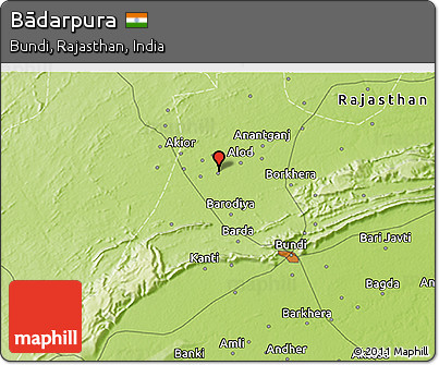 Physical 3D Map of Bādarpura
