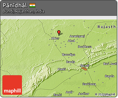 Physical 3D Map of Pānīdhāl