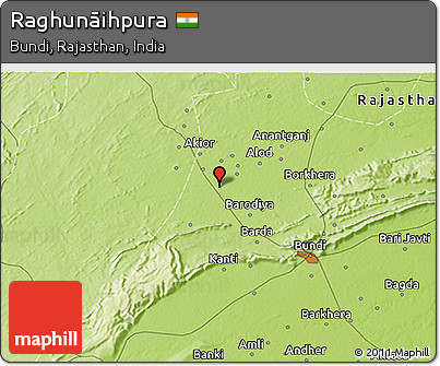 Physical 3D Map of Raghunāihpura