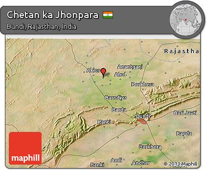 Satellite 3D Map of Chetan Ka Jhonpara