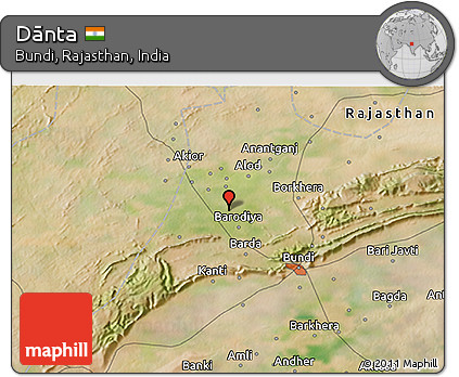 Satellite 3D Map of Dānta