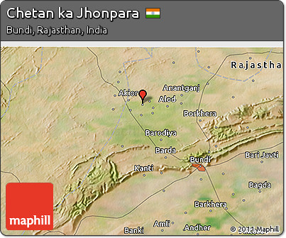 Satellite 3D Map of Chetan Ka Jhonpara